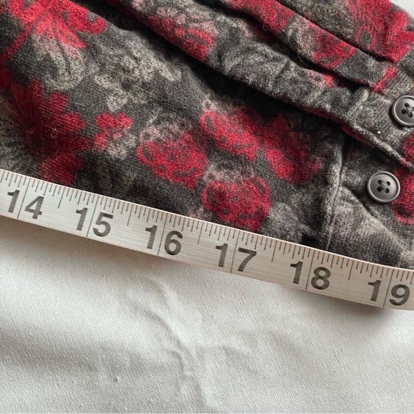 Woolrich Women’s Floral Button Down Long Sleeve 100% Cotton Blouse - Picture 10 of 14